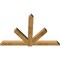 Ekena Millwork Kennewick Rough Sawn Timber Gable Bracket, Western Red Cedar, 84"W x 56"H x 4"D x 6"F, 16/12 Pitch GBW084X56X0406KEN00RWR - alternate 5